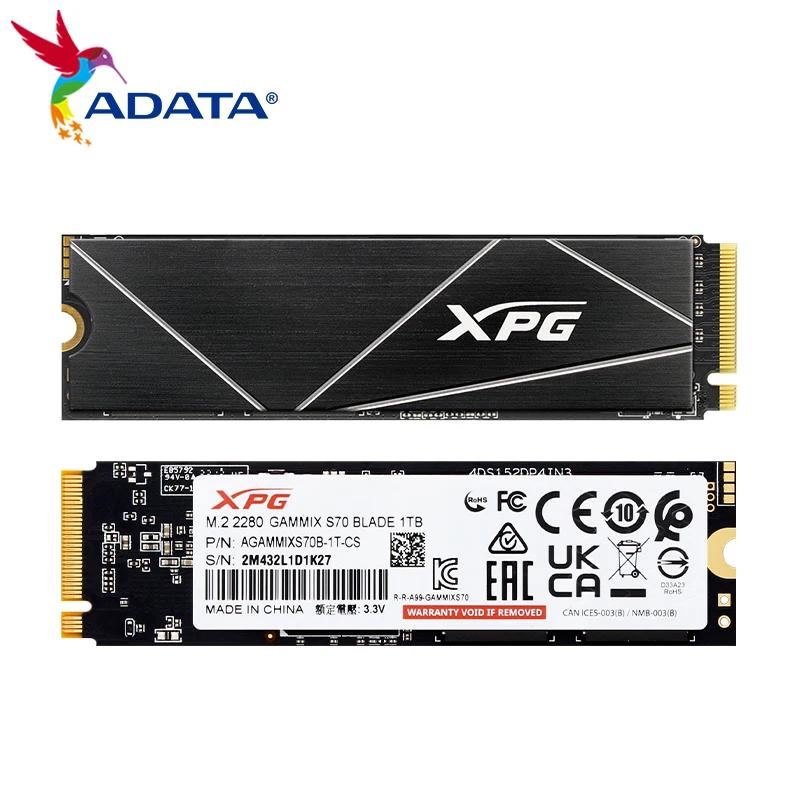 ADATA SSD 1TB XPG GAMMIX S70 ̵ SSD  ָ Ʈ ũ ϵ ̺, Ʈ ũž PC M.2 2280 PCle Gen4x4